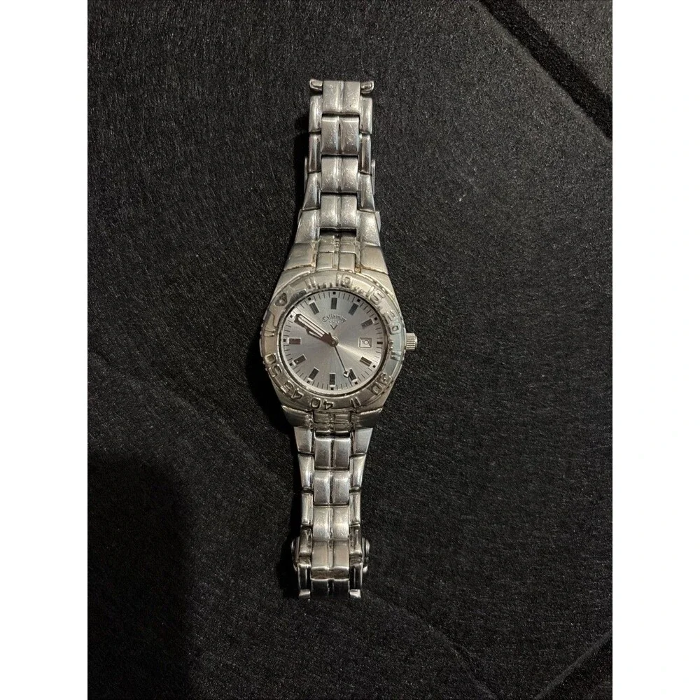 Callaway Women’s Golf Watch CY114 Silver Stainless Steel Bracelet Needs Battery